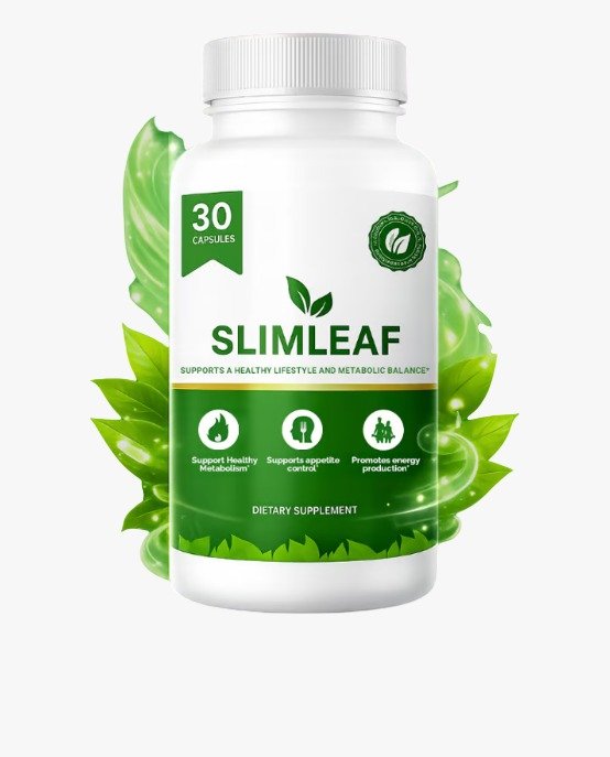 SlimLeaf Official Supplement Bottle - Natural Gut Health Formula